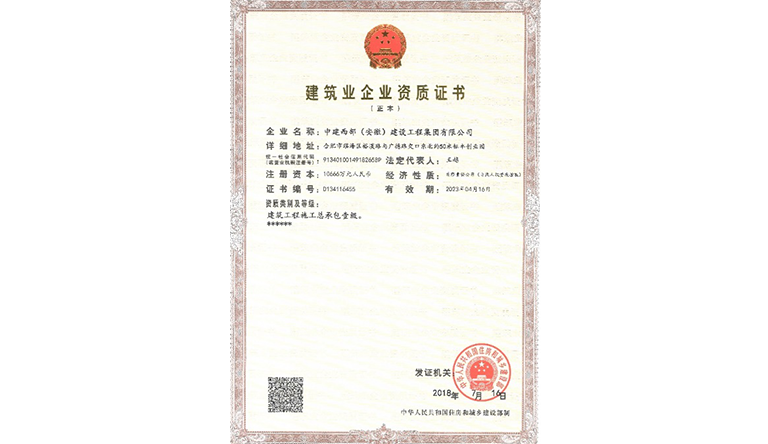 多米（中国）施工总承包壹级